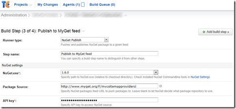 MyGet feed TeamCity