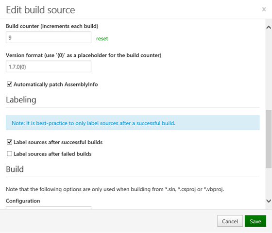 Labeling Source Code from MyGet