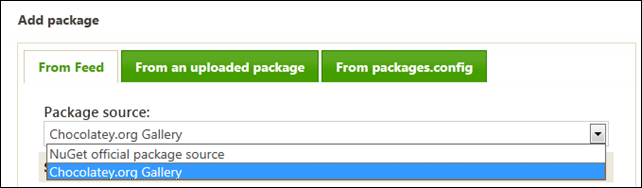 addChocolateyPackage