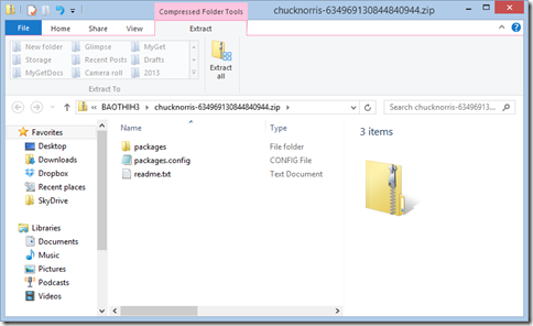 ZIP file download of NuGet feed packages