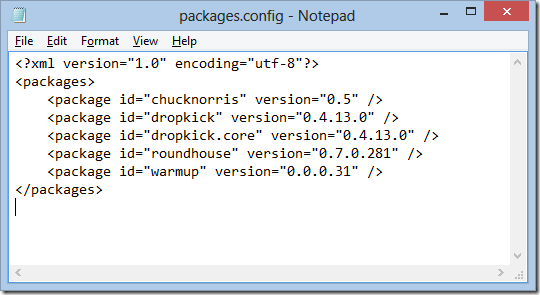 Packages.config