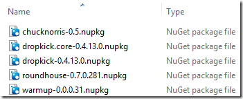 NuGet packages in ZIP