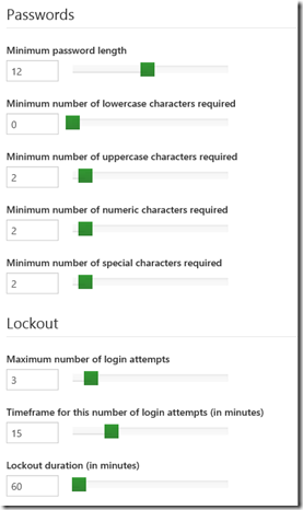 Managing account policies for MyGet Enterprise